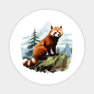 Red Panda In Nature Magnet